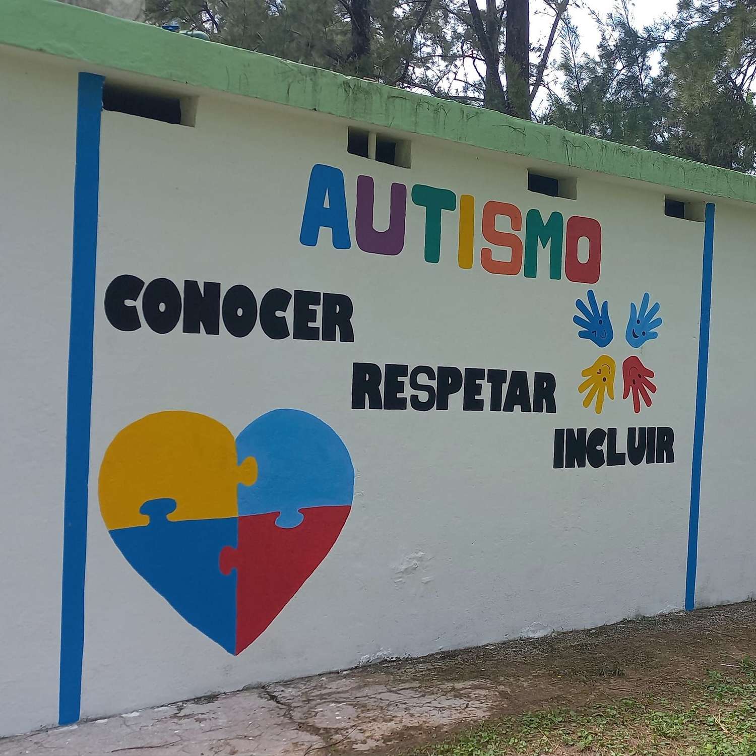 El mural N°16 de Padres TEA Villaguay, una obra para hablar de Autismo