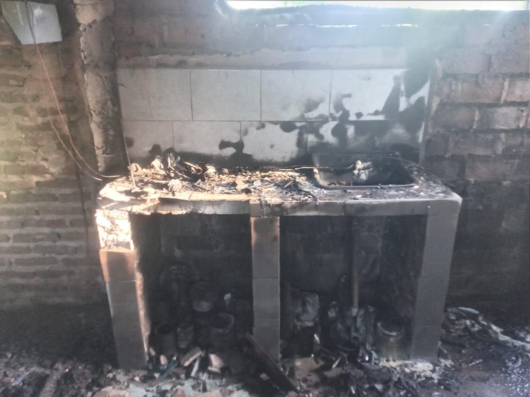 La ciudad se une para ayudar a una familia que perdió todo en un incendio