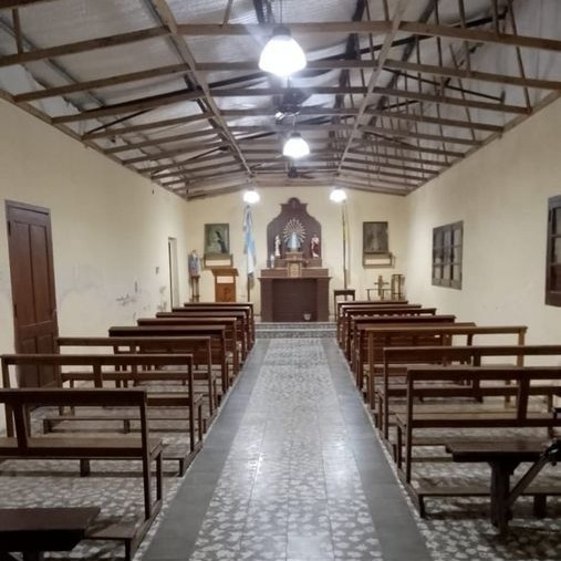 La Capilla Nuestra Señora de Luján avanza en las obras de restauración de su techo